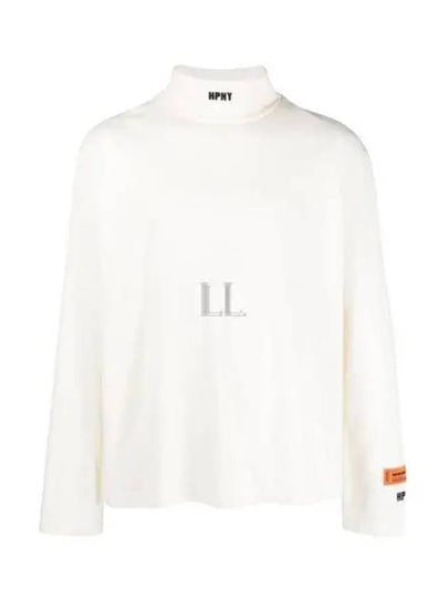 HPNY Logo Embroidered Turtleneck White - HERON PRESTON - BALAAN 2