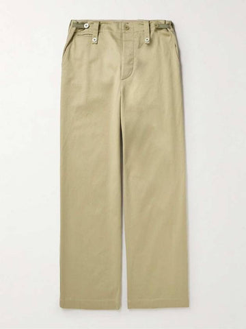 Wide Leg Cotton Twill Trousers 8076646 B0080784191 - BURBERRY - BALAAN 1