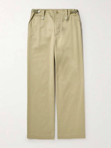 Wide Leg Cotton Twill Trousers 8076646 B0080784191 - BURBERRY - BALAAN 1