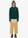 Fox Head Wool Long Sleeve PK Shirt Green - MAISON KITSUNE - BALAAN 5