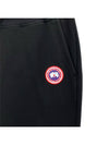 Men's Huron Logo Jogger Pants Black - CANADA GOOSE - BALAAN 4