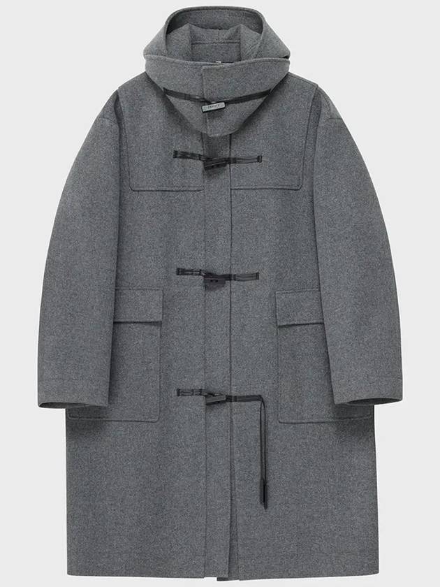 Neuer Overfit Hooded Duffel Coat Double Coat Gray - NOIRER - BALAAN 4