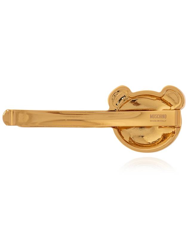 Gold Teddy Bear hair pin A910784030606 - MOSCHINO - BALAAN 4