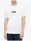 Small Rubber Logo Patch Short Sleeve T-Shirt White - STONE ISLAND - BALAAN 3