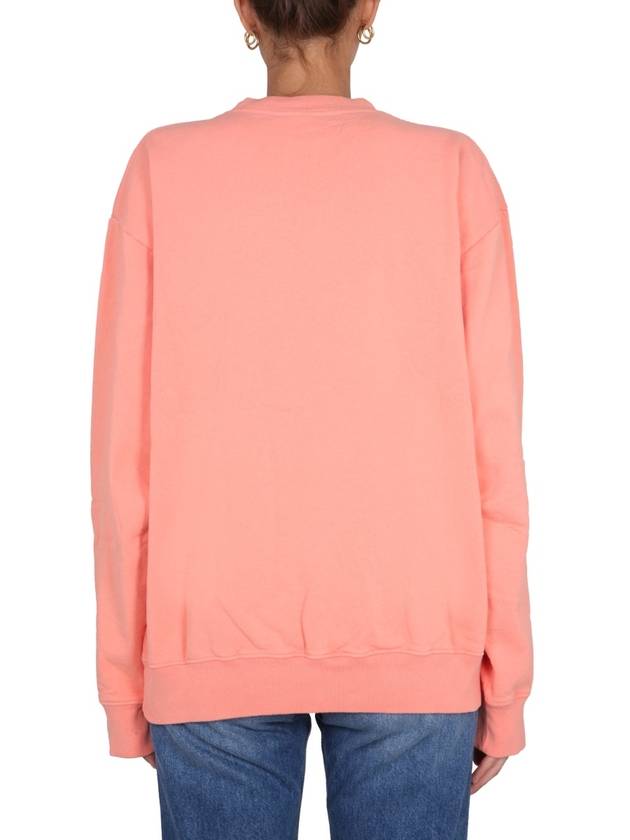 Crown Crew Neck Sweatshirt Grapefruit - SPORTY & RICH - BALAAN 4