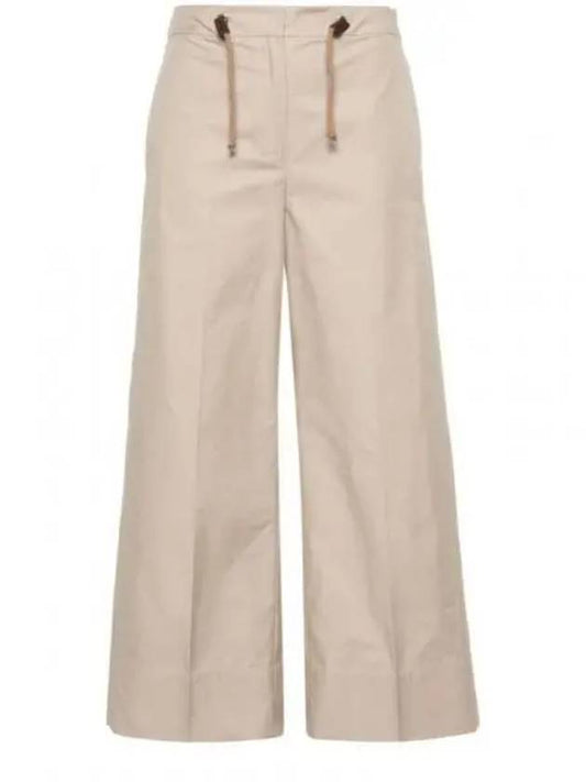 Ottavo Water Repellent Wide Pants Beige - MAX MARA - BALAAN 2