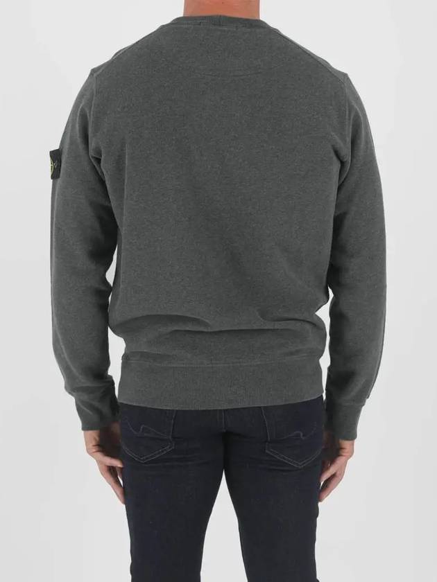 Wappen Patch Crewneck Sweatshirt Charcoal - STONE ISLAND - BALAAN 5