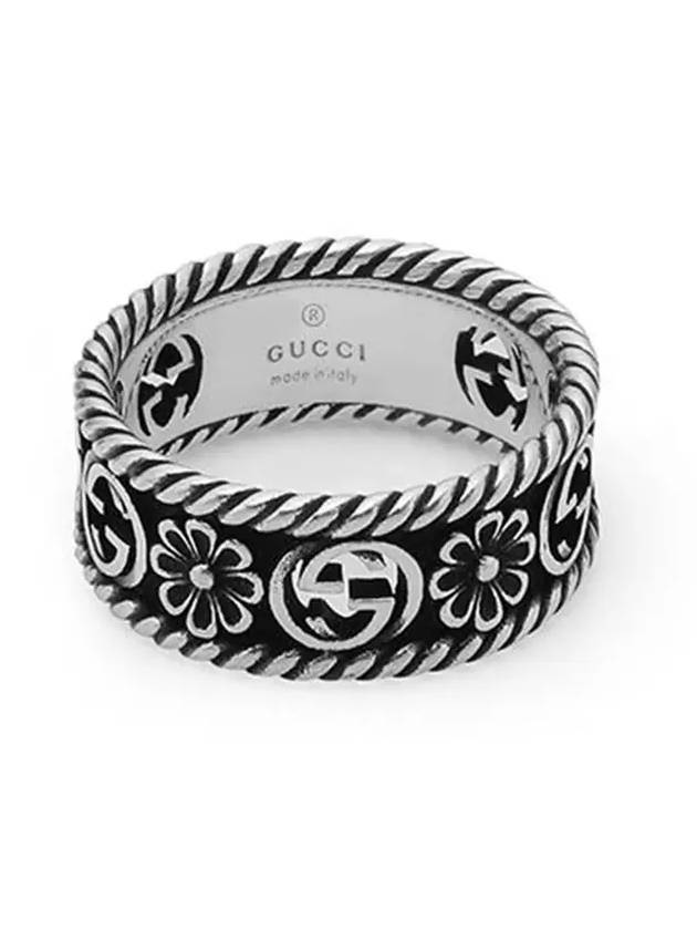 Interlocking G Ring Silver YBC577263001 - GUCCI - BALAAN 4