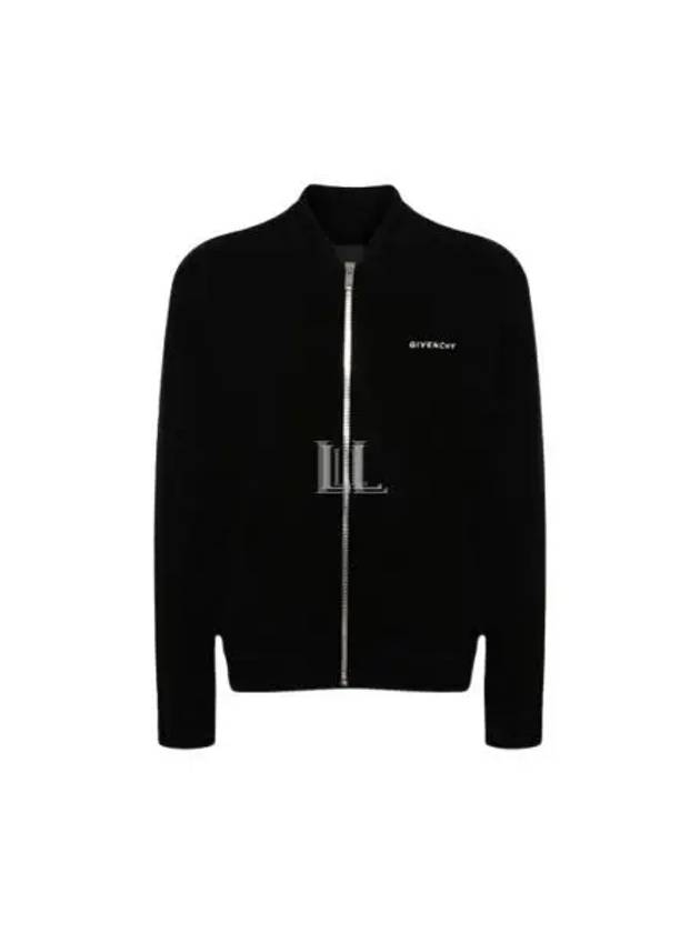 4G Star Logo Wool Bomber Jacket Black - GIVENCHY - BALAAN 2