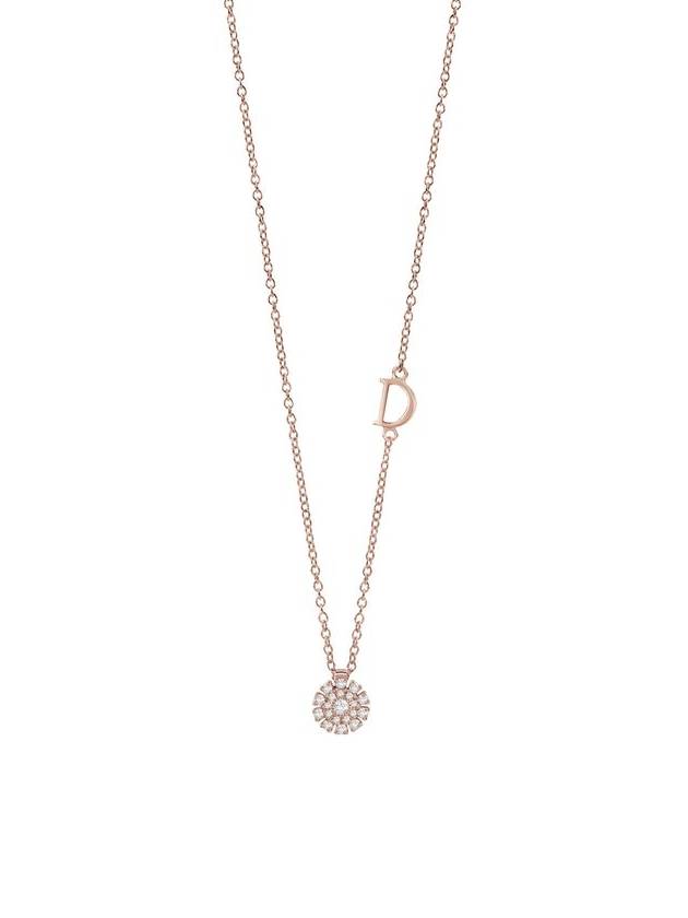 Margherita Diamonds 5mm Necklace Pink Gold - DAMIANI - BALAAN 3