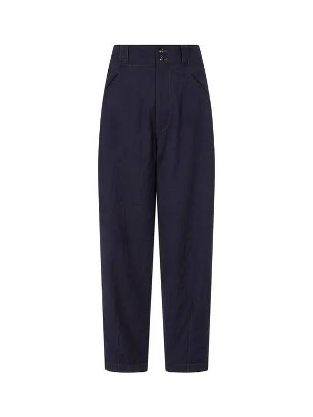 Men s Wrinkle Wool Tapered Pants Navy - GIORGIO ARMANI - BALAAN 1