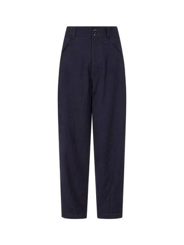 Men s Wrinkle Wool Tapered Pants Navy - GIORGIO ARMANI - BALAAN 1