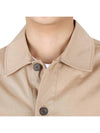 Button Up Shirt Jacket Beige - MAISON KITSUNE - BALAAN 7