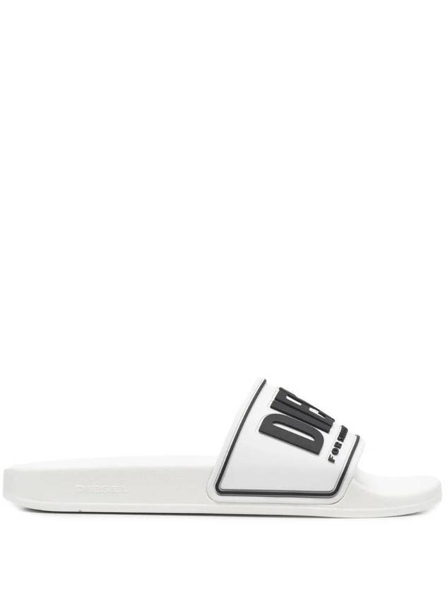 embossed logo flat slider sandals Y02854P4441 - DIESEL - BALAAN 1