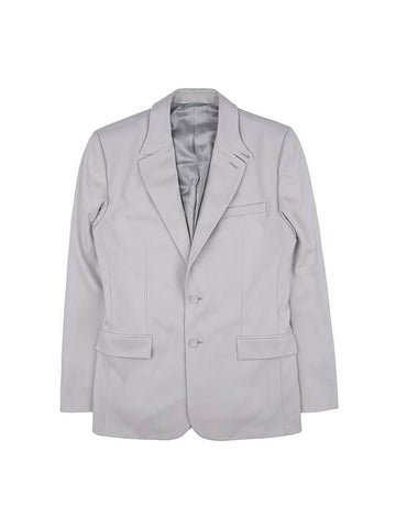 Single Wool Twill Jacket Grey - DIOR - BALAAN 1