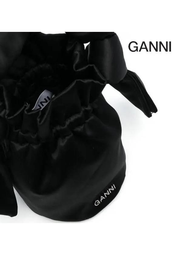 Occasion Top Handle Bucket Bag Black - GANNI - BALAAN.