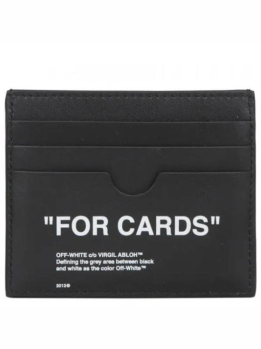 FOR CARDS printing card wallet black - OFF WHITE - BALAAN 2