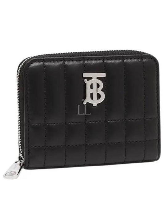 Lola quilted zip round coin card wallet black - BURBERRY - BALAAN 2