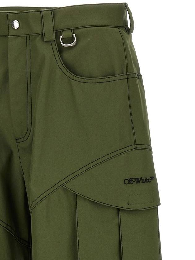 Cargo straight pants army green - OFF WHITE - BALAAN 5