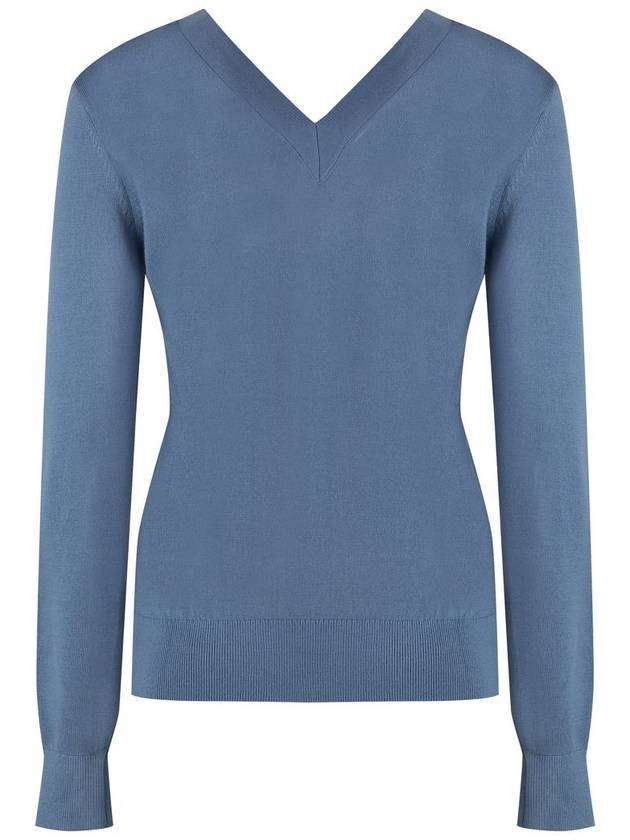 Calvin Klein Wool V-Neck Sweater - CALVIN KLEIN - BALAAN 2