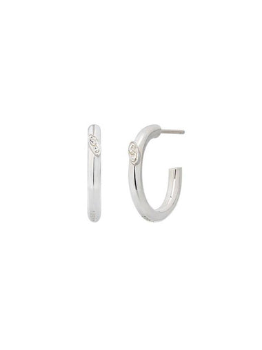 No.389 925 Silver Logo Earrings - SENTIMENTS - BALAAN 1