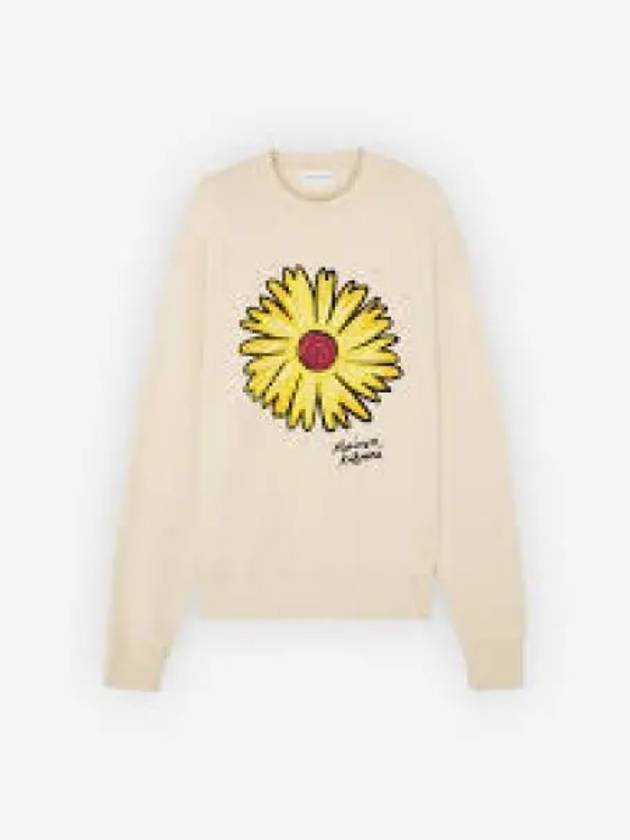 Floating Flower Comfort Sweatshirt Ivory - MAISON KITSUNE - BALAAN 2