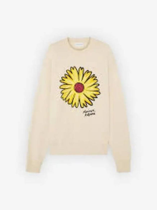 Floating Flower Comfort Sweatshirt Ivory - MAISON KITSUNE - BALAAN 2