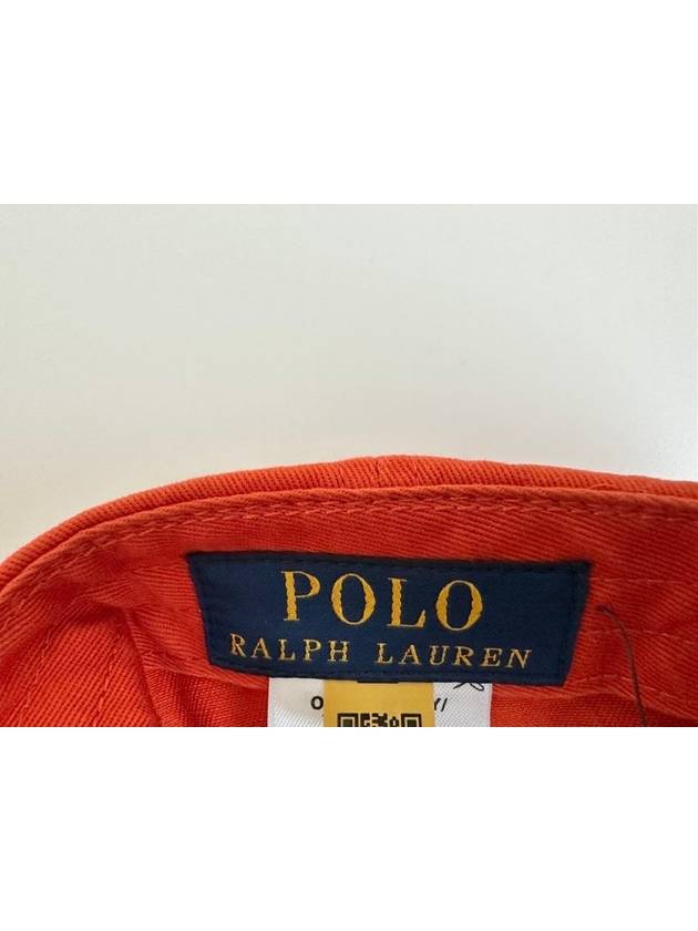 Pony Logo Embroidered Ball Cap Orange - POLO RALPH LAUREN - BALAAN 8