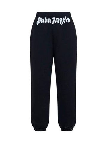 Classic Logo Track Pants Black - PALM ANGELS - BALAAN 1