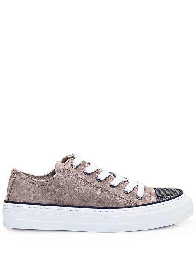 Suede Low Top Sneakers Beige - BRUNELLO CUCINELLI - BALAAN 2