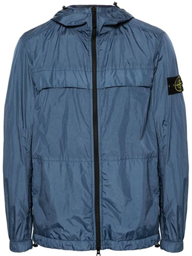 Garment Dyed Crinkle Reps R-Nylon Jacket Avio Blue - STONE ISLAND - BALAAN 2