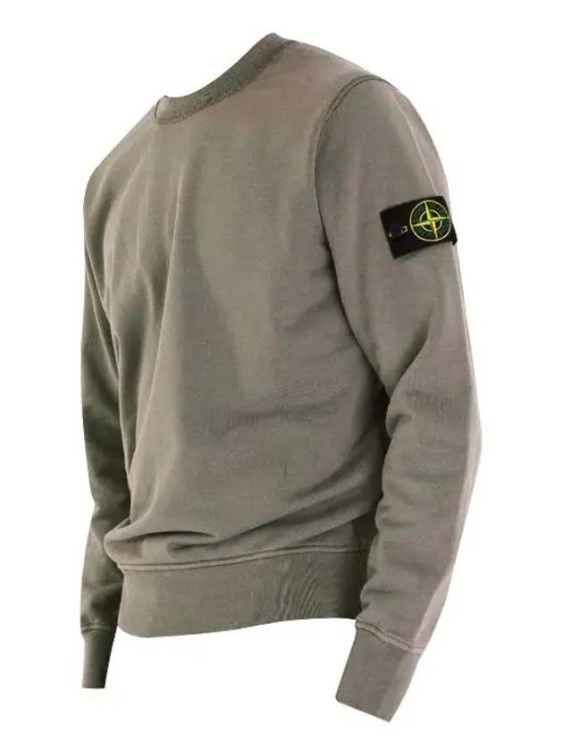 Wappen Patch Garment Dyed Sweatshirt Grey - STONE ISLAND - BALAAN 4