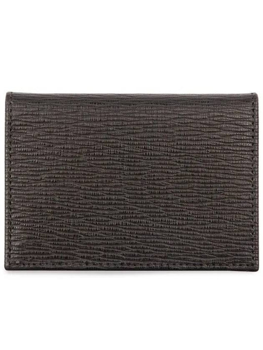 Ferragamo silver Gancini flap card wallet 0685949 - SALVATORE FERRAGAMO - BALAAN 2