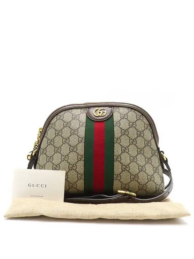 499621 Web Stripe Detail Gold Double G Ophidia Cross Bag - GUCCI - BALAAN 1