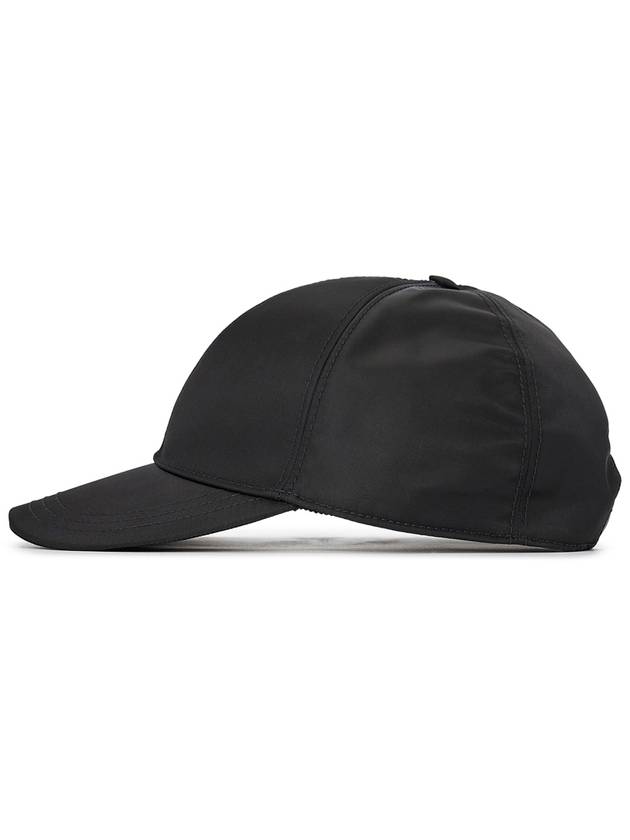 Re-Nylon Triangle Logo Baseball Cap Black - PRADA - BALAAN 4