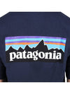 P 6 Logo Respancer Billy Short Sleeve T-Shirt Navy - PATAGONIA - BALAAN 8