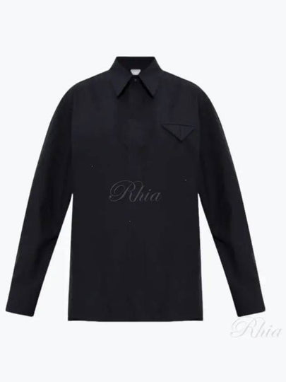 Fine Wool Shirt Midnight Blue - BOTTEGA VENETA - BALAAN 2