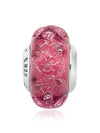 Wavy Murano Glass Charm Sterling Silver Fancy Pink - PANDORA - BALAAN 3