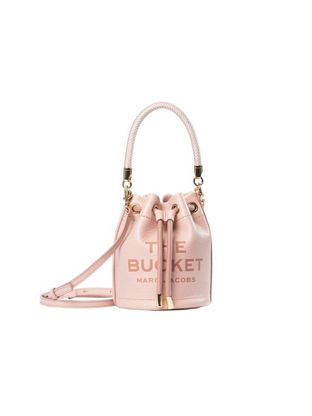 Women's Micro Leather Mini Bucket Bag Rose - MARC JACOBS - BALAAN 1