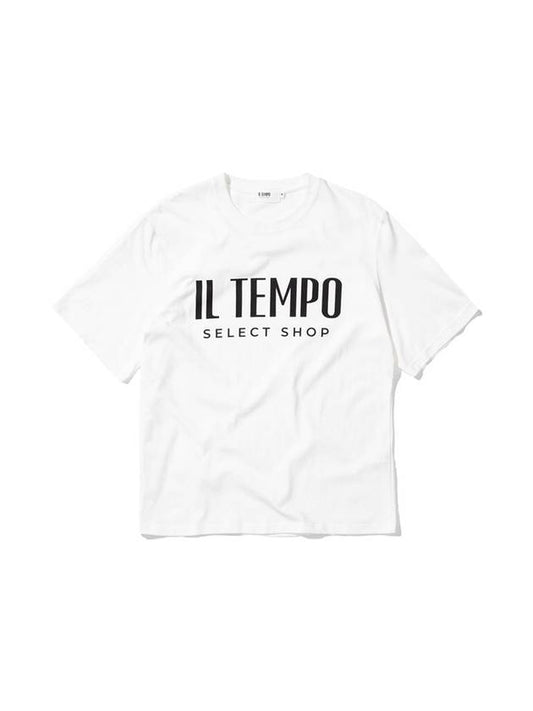 Regular fit big logo t-shirt offwhite - IL TEMPO SELECT SHOP - BALAAN 1