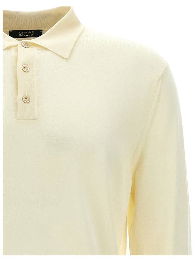 Zanone Wool Polo Shirt - ZANONE - BALAAN 3