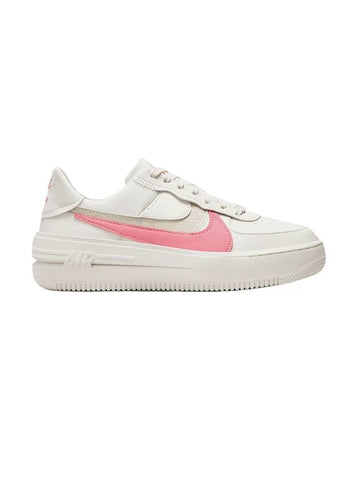 Air Force 1 Platform Low Top Sneakers White Coral - NIKE - BALAAN 1