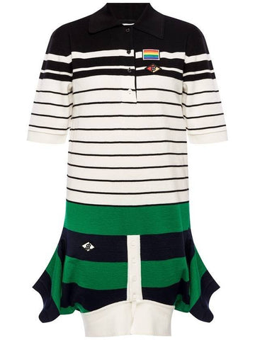 Logo Polo Midi Dress - BURBERRY - BALAAN 1