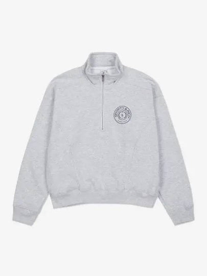 Monaco Quarter Zipper Sweatshirt Heather Grey - SPORTY & RICH - BALAAN 2