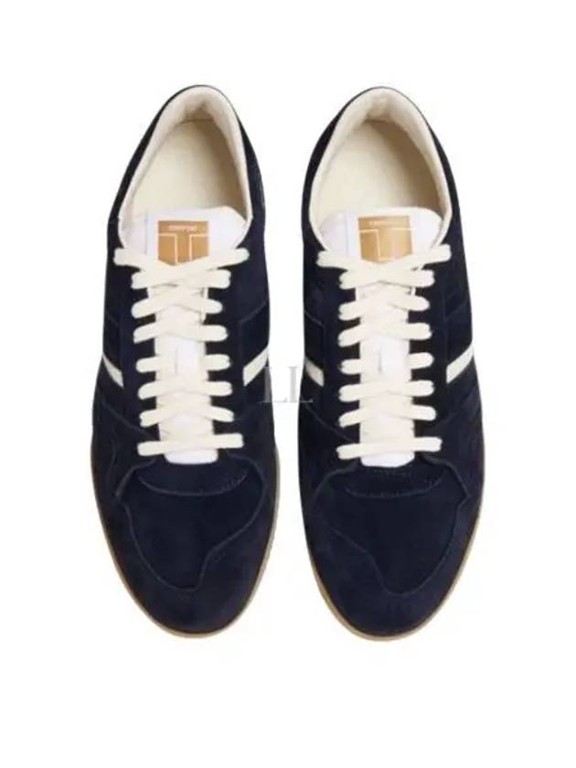 Suede Jackson LowTop Sneakers Navy - TOM FORD - BALAAN 2