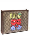 GG Supreme Clutch Bag Beige - GUCCI - BALAAN 4