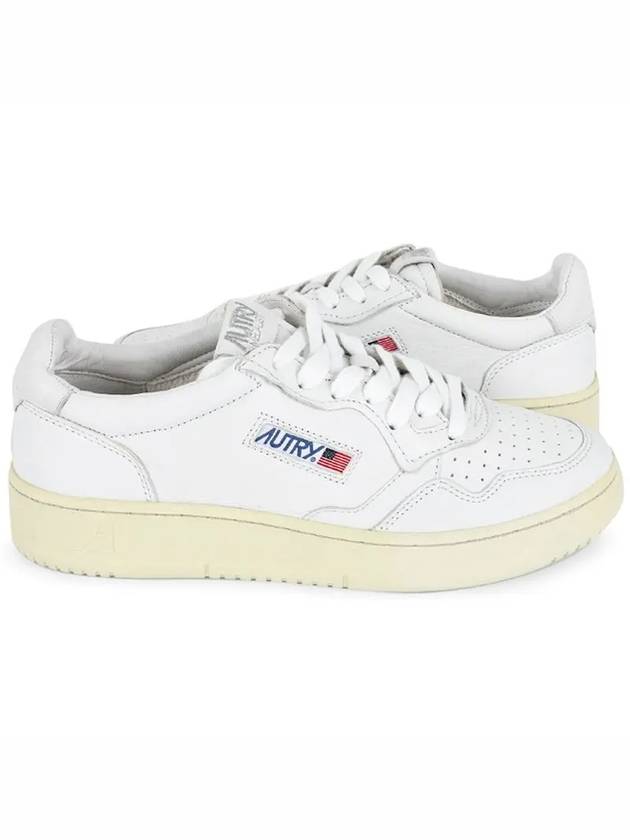 Medalist Goatskin Low Top Sneakers White - AUTRY - BALAAN 3