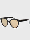 Eyewear Butterfly 24K Gold Mirror Sunglasses Black - CHANEL - BALAAN 3