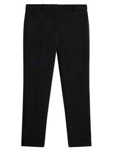 Women's Lei Bonded Fleece Straight Pants Black - J.LINDEBERG - BALAAN 1