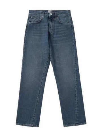 Twist Seam Denim Pants Washed Blue Jeans - TOTEME - BALAAN 1